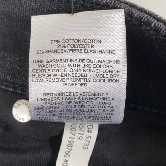 Express Mid Rise Black Legging Skinny Jean - Picture 10 of 10